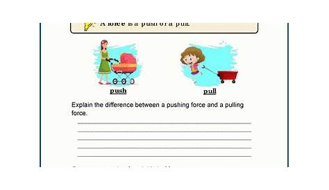 Force and Motion Worksheets | K5 Learning