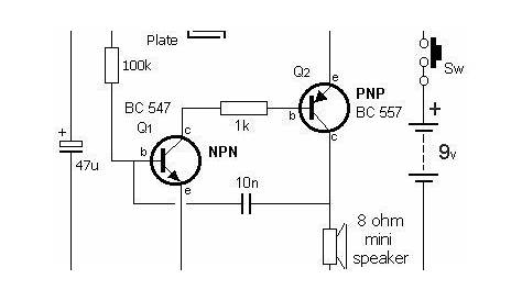 2 Transistor Electronic Siren Circuit Diagram | Circuits Diagram Lab