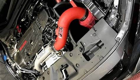 Injen Short Ram Cold Air Intake System WRINKLE RED Honda Civic Type R