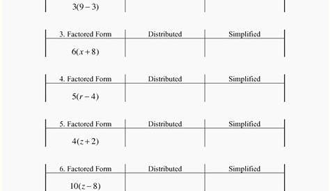 Distributive Property Of Multiplication Worksheets — db-excel.com