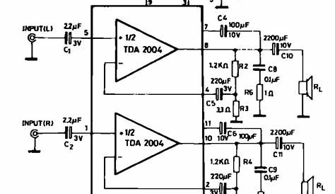 tda7496 amplifier circuit diagram