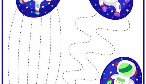 Outer Space-Themed Tracing Worksheets for Kids-2 | TeachersMag.com