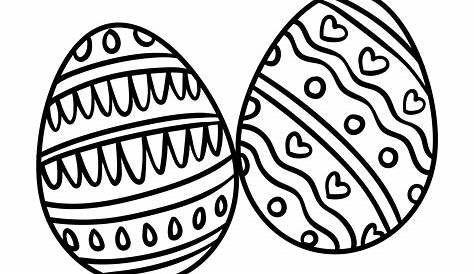 easter egg coloring printable