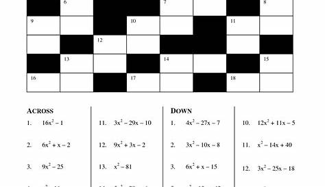 math puzzle worksheets