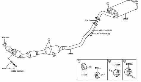 2003 Toyota Camry Exhaust System Diagram : How Do I Identify The Right