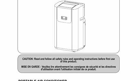 danby air conditioner manual dac120ub