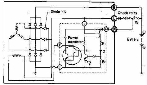 mitsubishi tractor alternator wiring diagram