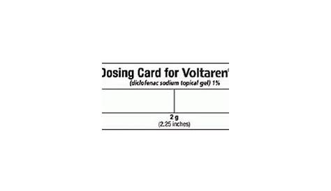 Printable Voltaren Gel Dosing Card Actual Size - FreePrintable.me
