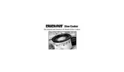 crock pot express instruction manual