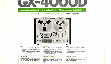 akai gx 4000d manual