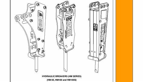 JCB HM65, HM100 HYDRAULIC BREAKERS Operation and Maintenance Manual PDF