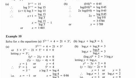 solving log equations worksheets