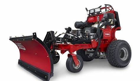 Toro stand-on mower now takes snow-plow attachments | Snow plow, Lawn