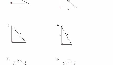 pythagorean theorem practice worksheets