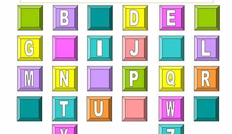 alphabet for kindergarten printable