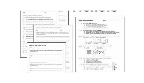 Phases of Matter Unit - Interactive Worksheets, Activities, & Assessments