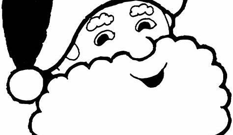 printable picture of santa claus face