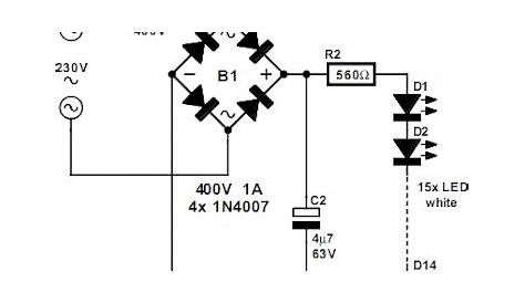 led light circuit diagram 9v