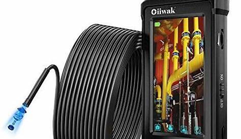 50ft Industrial Endoscope Oiiwak Borescope Camera for Pipe Sewer Drain