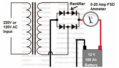 12v dc battery charger circuit diagram