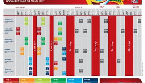 women's world cup schedule printable