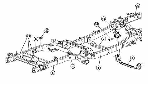 Dodge Ram 1500 Crossmember. Front frame - 52021334AC | Mopar Parts Overstock, Lakeland FL