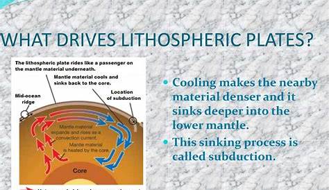 lithospheric plates move in response to