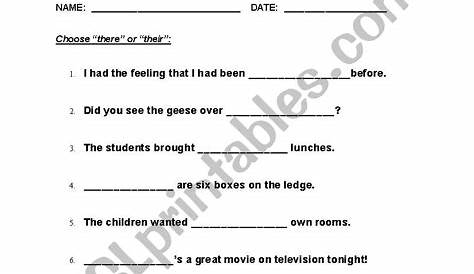 Their/There Practice 1 - ESL worksheet by laurieann