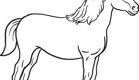 Printable Horse Coloring Page for Kids – SupplyMe