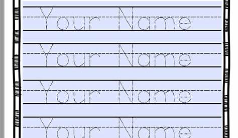 handwriting worksheets name