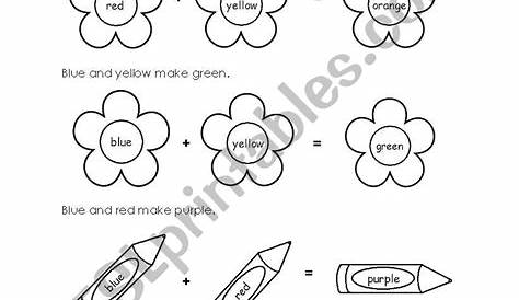 mixing primary colours worksheet