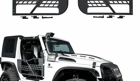 2-Door Set Front Tubular Doors for Jeep Wrangler JK | Jeep wrangler