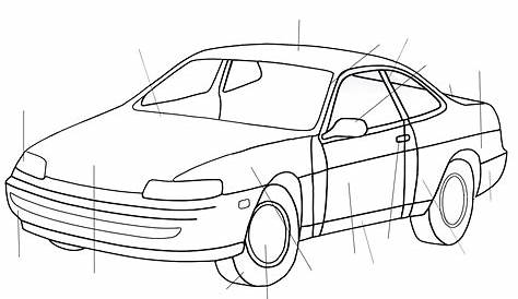 detailed car exterior diagram