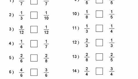 numerator and denominator worksheets