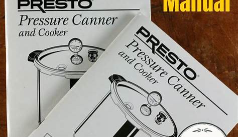 presto precise digital pressure canner manual