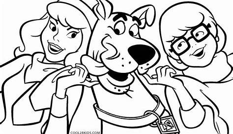 scooby doo printable coloring pages