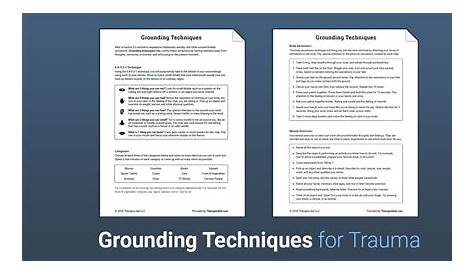 grounding techniques worksheet