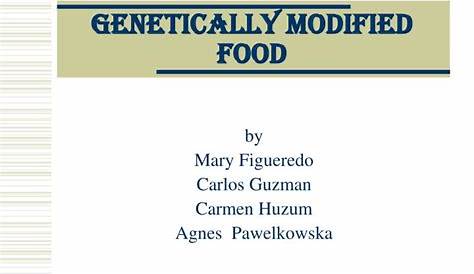 genetically modified foods slideshare