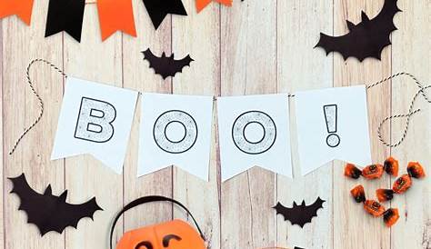 DIY Printable Halloween Banner - Pineapple Paper Co.