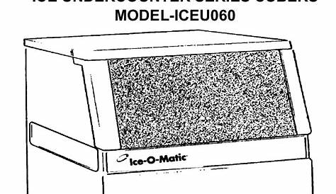 Ice O Matic Iceu060 Users Manual Copy Of COVERSM