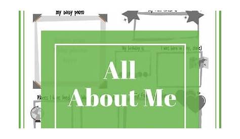 All About Me Worksheet - Centervention®