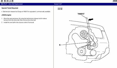 honda pilot serpentine belt change