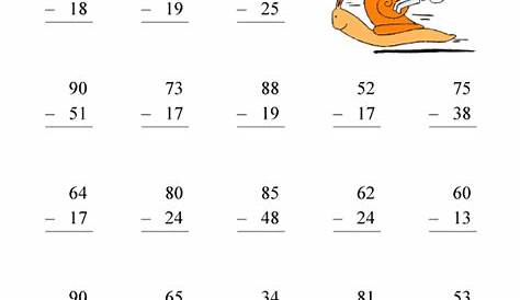 subtraction worksheets for grade 1 3 digits