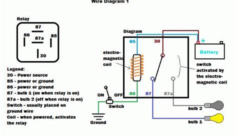 five pin relay schematic