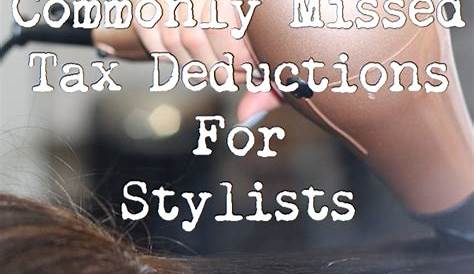 hair stylist tax deduction worksheets