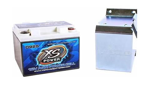 XS Power D925 2000 Amp AGM Power Cell Car Audio Battery + 527 Mounting