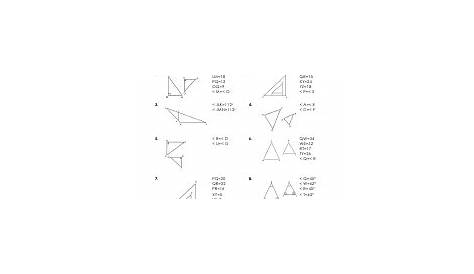 Similarity of Triangles Proofs Worksheets | Geometry worksheets