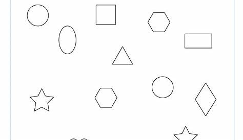 matching shapes with objects worksheet