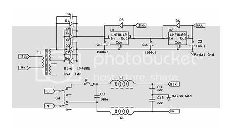 isolated pedal power supply schematic