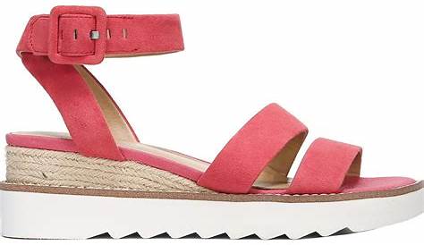 Franco Sarto Womens Connolly Suede Buckle Strappy Wedge Sandals Shoes